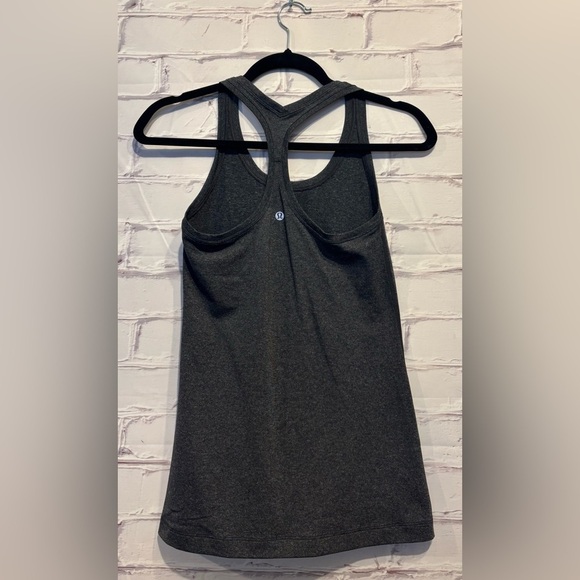 Lululemon Cool Racerback Tank Top Nulu designed For Yoga Gray Size 4/6 - Picture 3 of 4